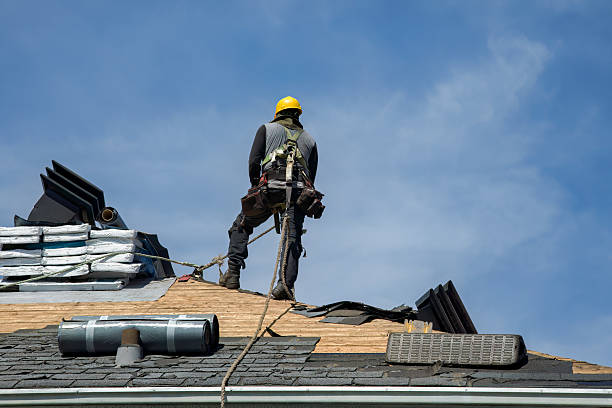 Professional Roof Replacement technician working in Durham, NH